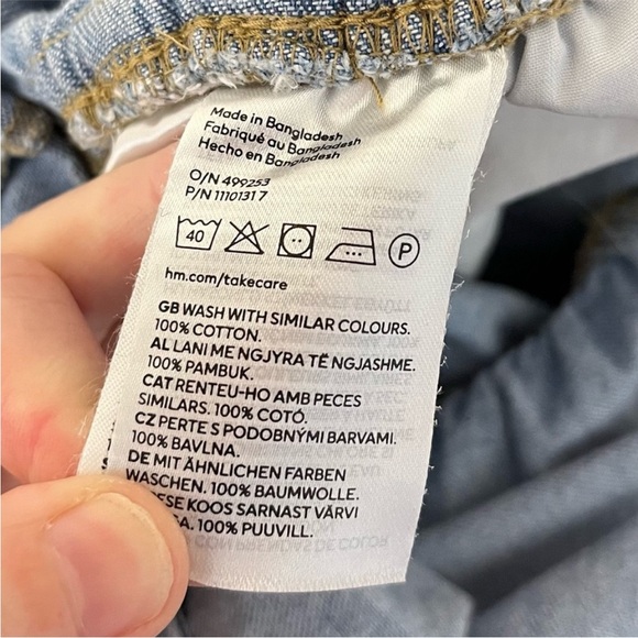 NWT H&M Short Sleeve Denim Jumpsuit - Picture 12 of 16